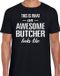 Bellatio Decorations Awesome Butcher T-shirt Zwart Heren XL