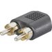 SpeaKa Professional SP-7869756 Câble adaptateur 2 x RCA vers 3,5 mm Noir