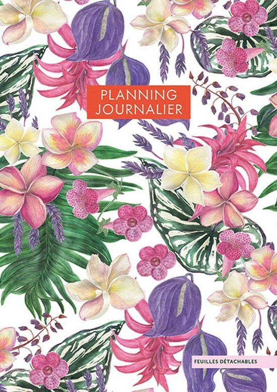 Tropical Flowers Planning journalier Paperback