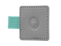 Antartik Zelfklevende pennenhouder voor notitieboeken met elastiek tot 15 mm dikte 1 mm 40 x 40 cm (grijs en turquoise)