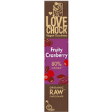 Lovechock chocolade Lovechock Vegan Fruity Cranberry 80% Cacao - 40g
