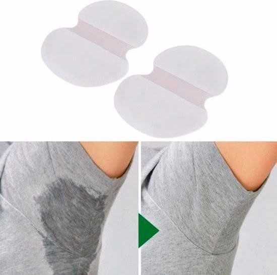 Premium Cotton Underarm Pads - 100 Pieces - White