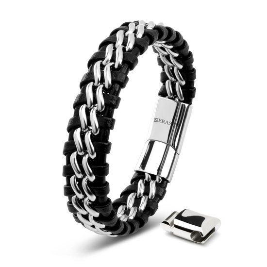 SERASAR Armband Cadeau voor Hem [Steel] - Zilver 23cm