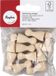 Rayher hobby materialen Ruwe houten figuurkegel - 37mm - 8 stuks - 100% FSC