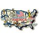 Verenigde Classic Magnets Verenigde Staten Jumbo landkaart magneet