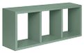 Homemania Tristano Wandrek voor woonkamer, slaapkamer, kantoor, MDF, groen, 70 x 30 x 15,5 cm