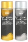Kreul Blattmetaal-effectspray, bladgoud- en bladzilver-achtige optiek