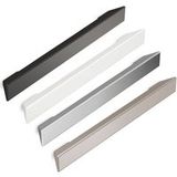 Mital Poignée Mogan LA 64/96/128 mm - largeur de barre de préhension 158 mm - poignée de meuble design, zinc moulé effet acier inoxydable