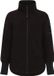 Didriksons Ronja Fleecevest - Dames Lange rits fleece - Black