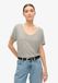Superdry - Studios Slub T-shirt met V-hals en borduursel - Dames - T-shirts
