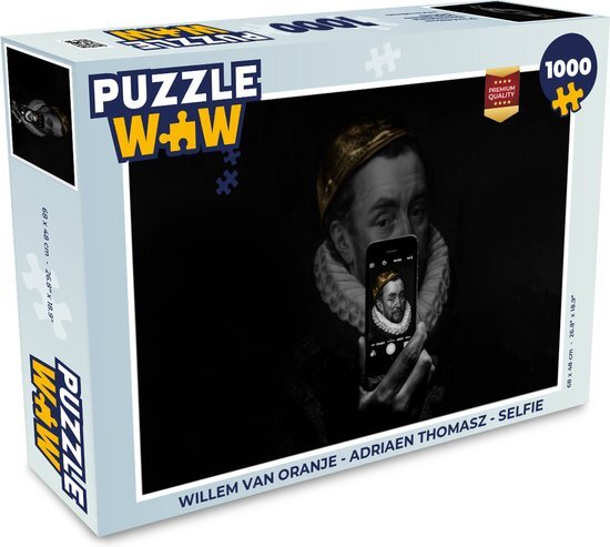 MuchoWow Puzzel Willem van Oranje - Adriaen Thomasz - Selfie - Legpuzzel - Puzzel 1000 stukjes volwassenen