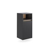 Vicco Viola Badkamerkast – 38 x 80 cm met wasmand Grijs/Kunstnijverheid
