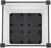 vidaXL - Jardinière à roulettes Blanc 40 x 40 x 44 cm PP