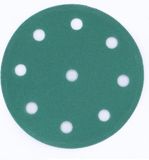 Multiblade MB127 schuurschijf 125mm korrel 100 met 9 stofgaten (10 vellen)