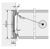 Alprokon Brandwerend stijlprofiel Ferno-Tec no. 302 / 2400 mm