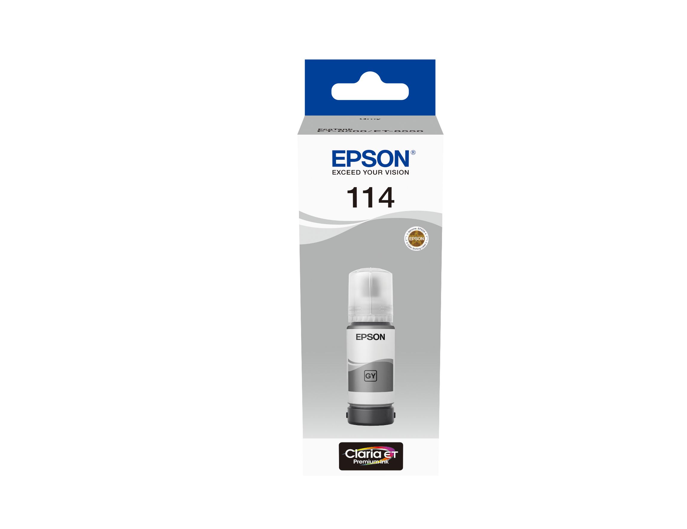 Epson 114 EcoTank Grey ink bottle - 70ml - Compatible with EcoTank ET-8550 and ET-8500