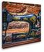 Merkloos Canvasfoto Historische Naaimachine 60x60 cm