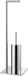 Sealskin Tube Toiletbutler - Toiletrolhouder - Toiletborstel - Vrijstaand - Chroom