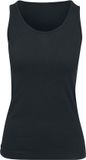 Build Your Brand Jersey Basic Dames Top - zwart - XL