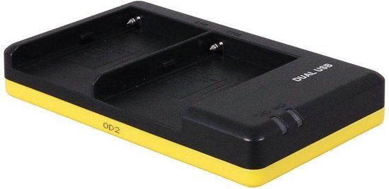 Panda - (compatible) Duo oplader voor 2 camera accu's Sony NPFM50, NPQM71, NPQM91