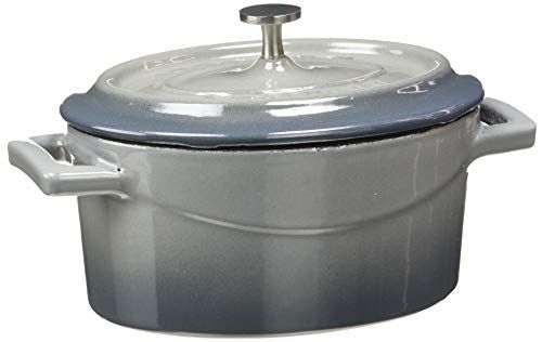 Pentole Agnelli Slowcook braadpan ovaal - 0,4 liter - grijs