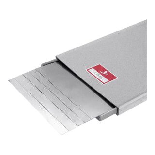 HASBERG Onderlegfolie 5-delige set 150x500 mm, Roestvrij, 0,2mm
