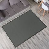 TT Home Kruipmat babykamer tapijt speelmat kinderen effen kleuren antislip pluizig 140 x 200 cm Rond antraciet