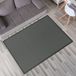 TT Home Kruipmat babykamer tapijt speelmat kinderen effen kleuren antislip pluizig 140 x 200 cm Rond antraciet
