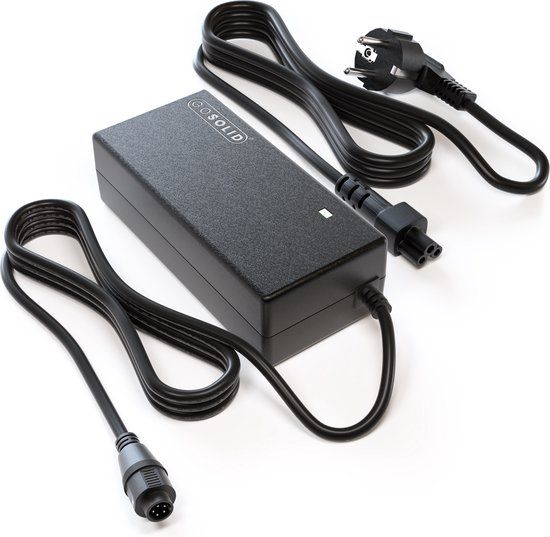 GO SOLID! ® Oplader voor Sparta/Batavus E-bike 36V 2A 5-polig (2014-2015) - Zwart