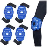 Relaxdays cold pack knie - set van 4 - herbruikbaar - gelpack