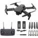 SZSMART E88 opvouwbare drone met 240p camera, hoogtebehoud, standaard afstandsbediening, 2 accu's, kindvriendelijk, zwart