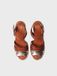 Toni Pons Espadrille ouverte pour femmes en cuir platine avec compensé | OCTAVIA