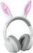 KIDYWOLF KIDYEARS Casque enfant Lapin – 85dB, Bluetooth & Jack, Pliable, Oreillettes magnétiques, 4+