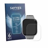 Savvies Screenprotector voor Amazfit Bip Max - Folie Beschermfolie transparant 6 Stuks