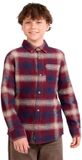 Levi's® Kids Shadow Plaid Overhemd Met Lange Mouwen Rood Jongen