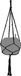 LECHUZA Macramé Cotton PURE 90 - Plantenhanger - 90 cm lengte - zwart - 100% katoen