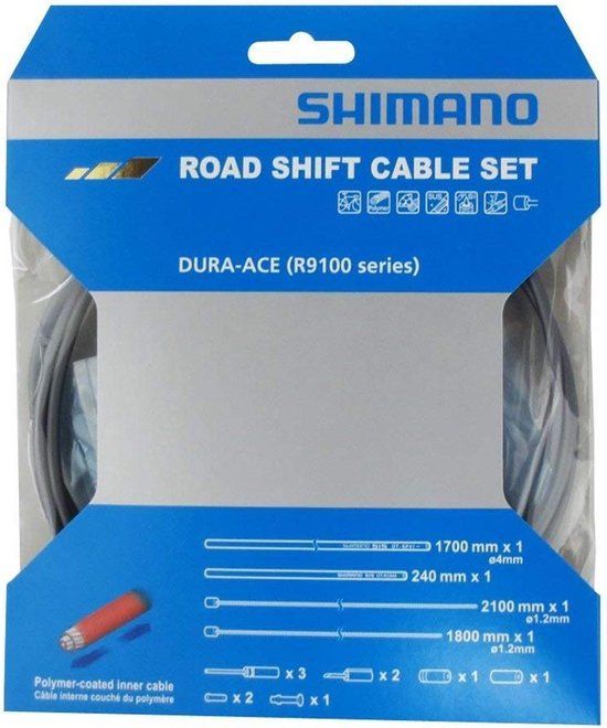 Shimano Derailleurkabelset OT-SP41 2100 mm Grijs 4-delig