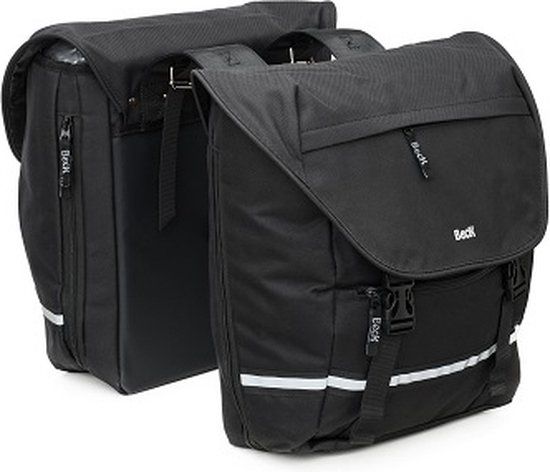 BECK SPRTV Dubbele Fietstas - Zwart - 30 Liter - Achter - Waterafstotend