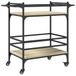 vidaXL Keukentrolley Sonoma eiken 82x40x78,5 cm bewerkt hout