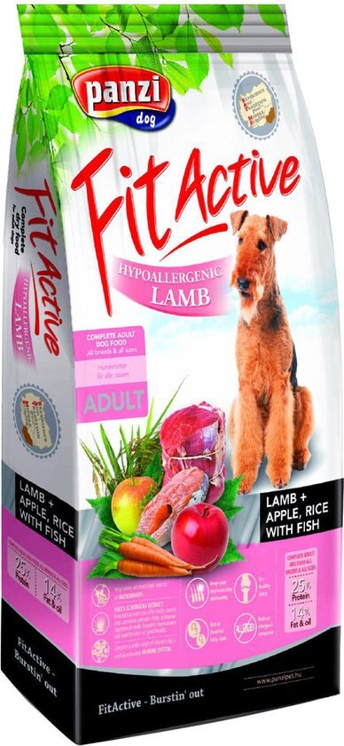 Panzi-Pet Fit Active - Hondenvoer - Hypoallergeen - Lam - 4kg