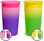 Munchkin Miracle Anti-Lek 360° Drinkbeker - 2 Stuks - Roze/Geel