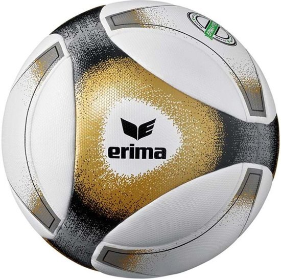 Erima Hybrid Match Wedstrijdbal - Maat 5 - Zwart / Goud / Wit