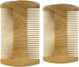Sandel Hout Baardkam - Groen Hout - Antistatisch - 1 Stuk