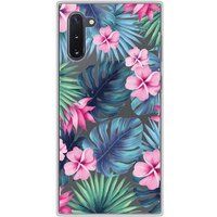 Samsung Galaxy Note 10 Tropical aquarelle bedrukt siliconen hoesje