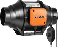 VEVOR 31W Rookuitlaatpijpventilator Afzuigventilator Inline Kanaalventilator