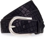 b.belt Riem Leder - Mannen - 85 cm - Schwarz