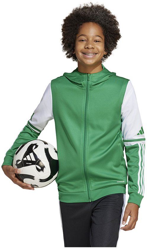 Adidas Squadra 25 Sweatshirt Met Rits Groen 13-14 Years Jongens, Meisjes
