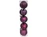 Atmosphera Kerstballen - 5 stuks - Framboos Roze - Kunststof - 5 cm