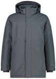CMP Gevoerde parka met vaste capuchon voor heren - Polyester - Grijs - Maat 48 - Herfst/Winter 2025