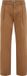 WE Fashion Heren loose fit chino met bandplooi en elastische broekband - Bruin - Maat 32/34